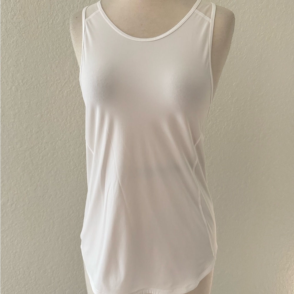 Lululemon Racerback White Minimalist Sculpt Tank Top Women's Size S Read Details